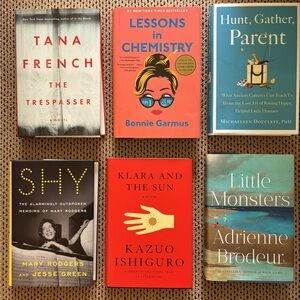 Six hardcover books